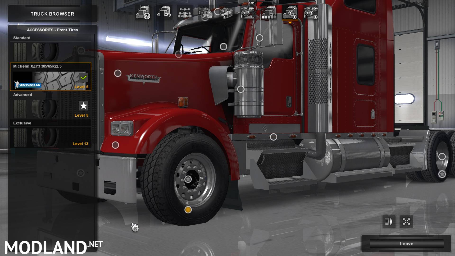 Alcoa Widebase and Michelin XZY3 mod for American Truck