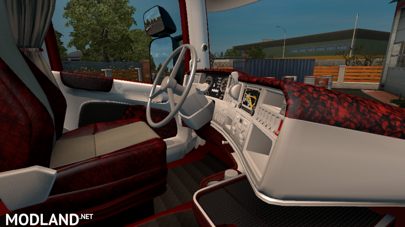 red interior for scania rjl mod for ETS 2