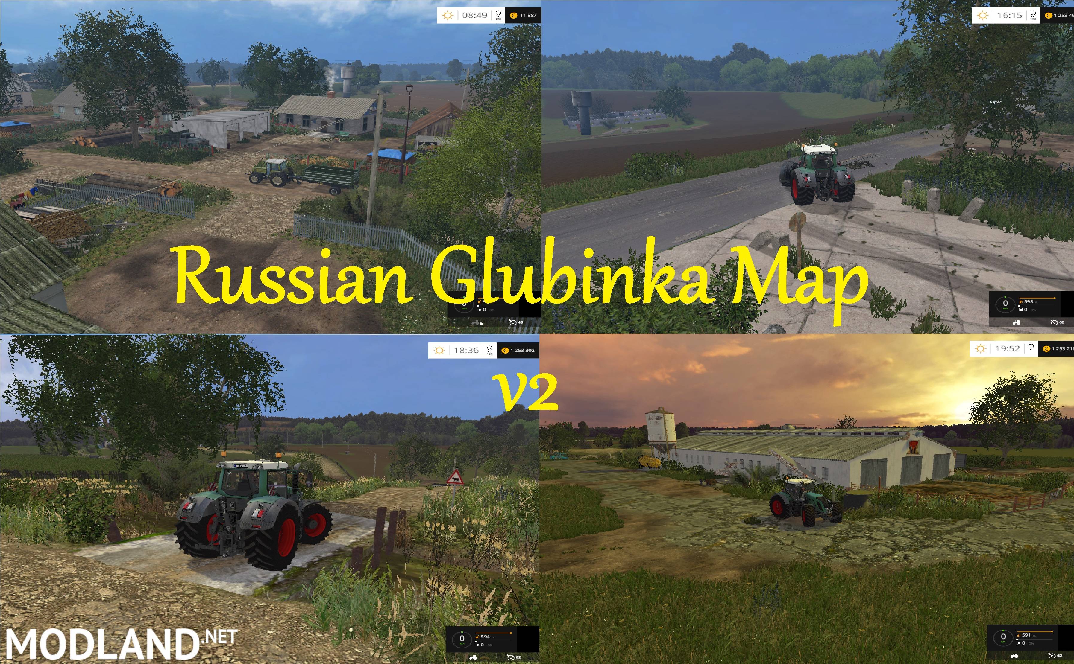 Russian Glubinka Map v 2.0 mod for Farming Simulator 2015 / 15  FS 