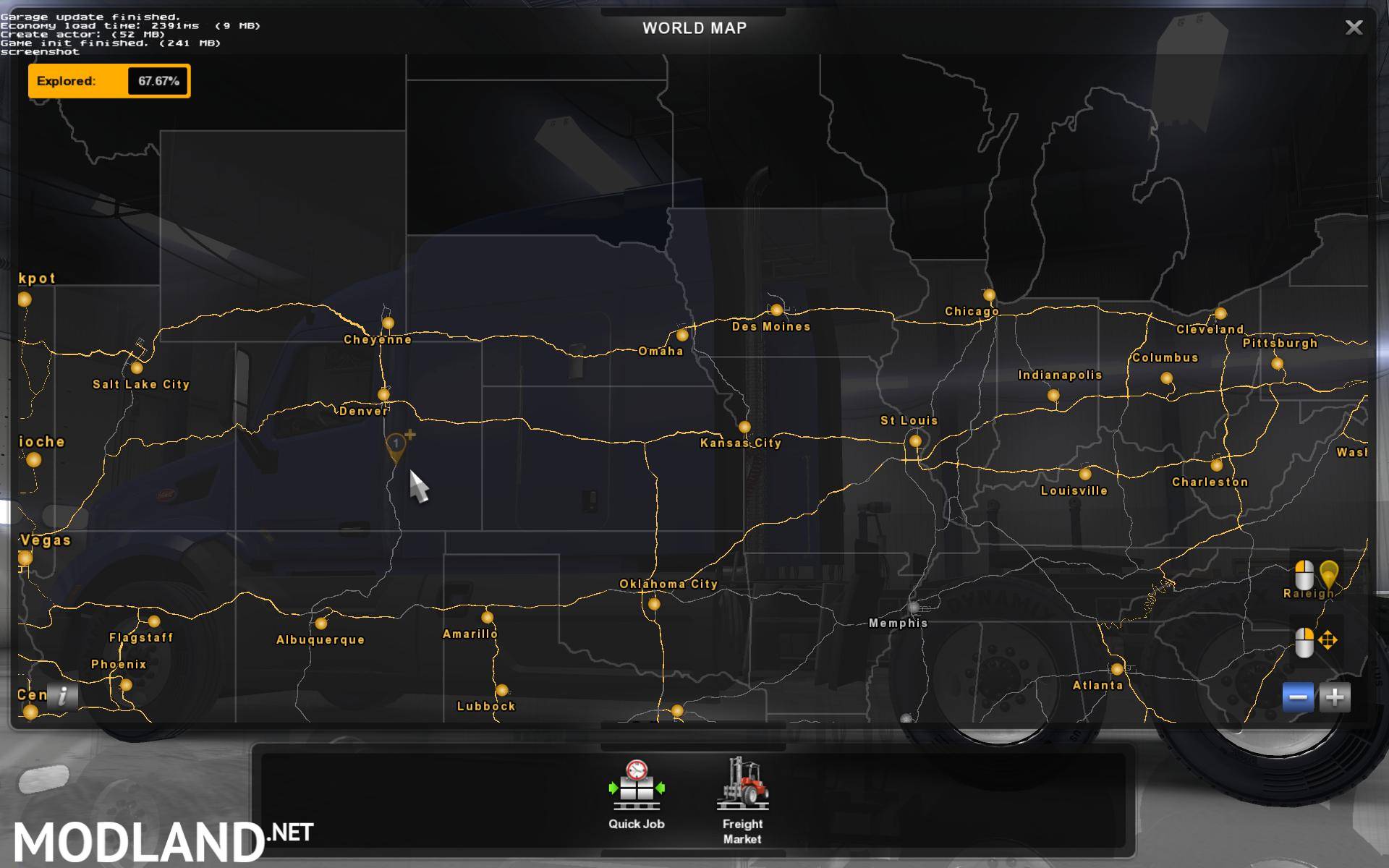 Coast To Coast Map V2 4 Beta Released Mod For American Truck