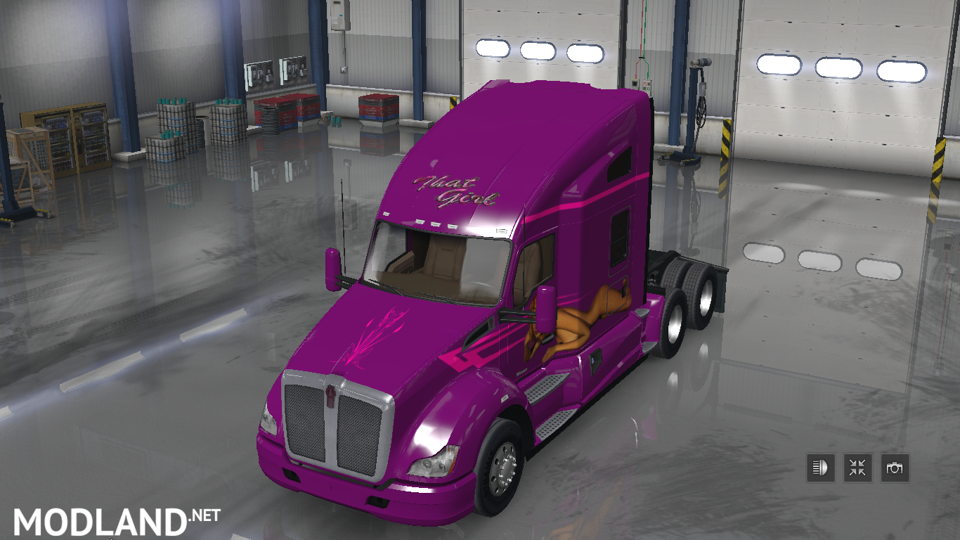 That Girl Skin for the T680 mod for American Truck Simulator, ATS