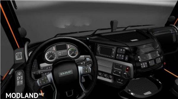 Daf Xf Euro 6 Black Interior Transmission Interior