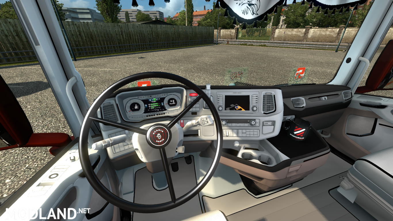 White Scania Next Gen S And R Interior Mod For Ets 2