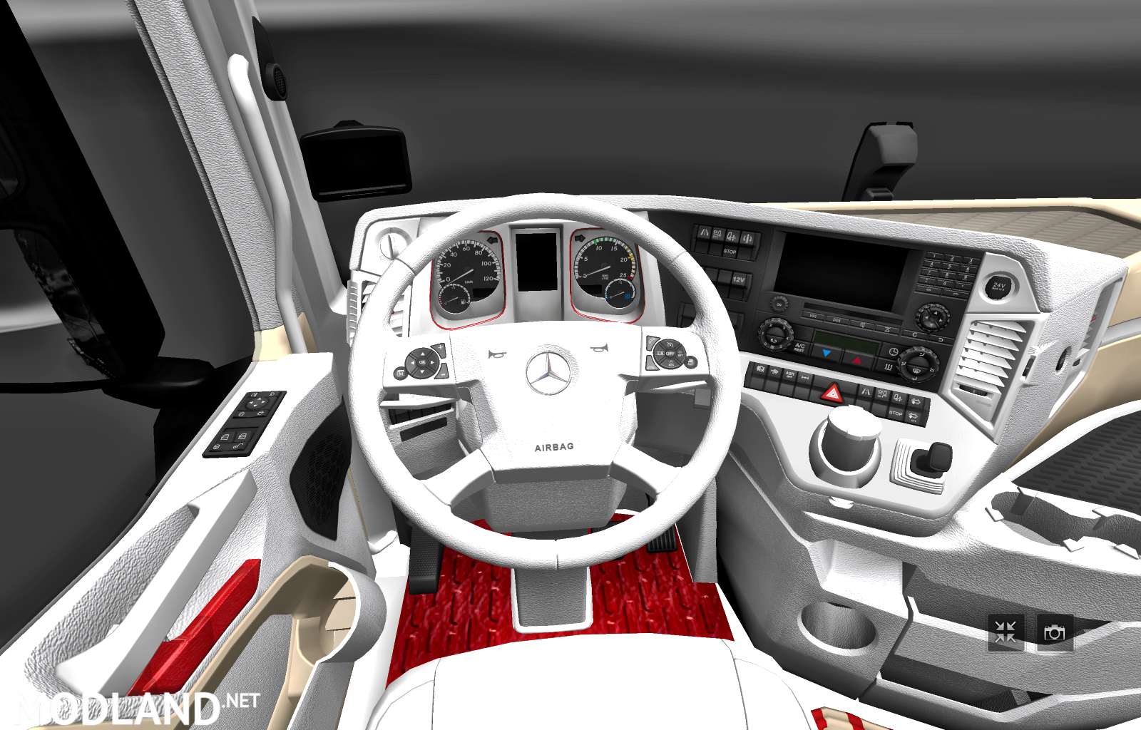 Mercedes Actros Mp4 2014 White Biege Red Interior 1 27x