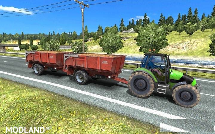 Tractor and Trailer with Sounds v 2.1 mod for ETS 2