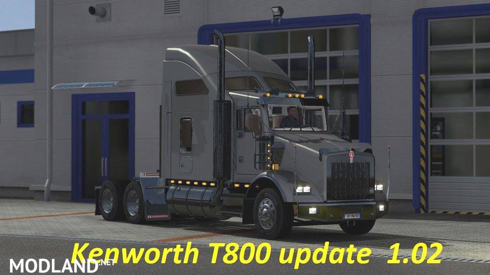 Kenworth T800 Update v 1.02 mod for ETS 2